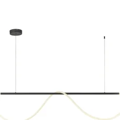 Sklep Kaja Designerska lampa wisząca nad stół LP-2345/1P S BK MELECA | Kaja Clearance