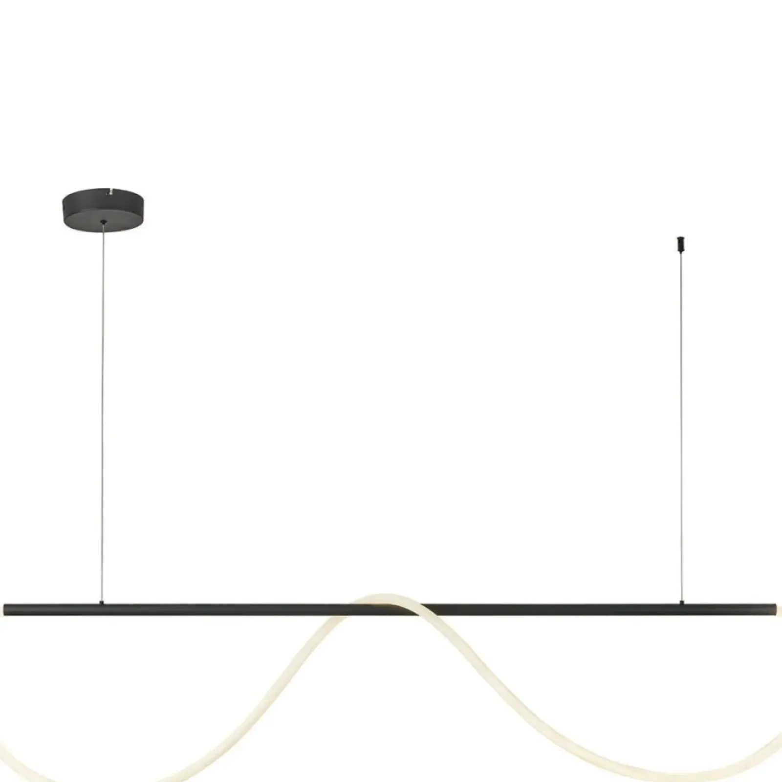 Sklep Kaja Designerska lampa wisząca nad stół LP-2345/1P S BK MELECA | Kaja Clearance