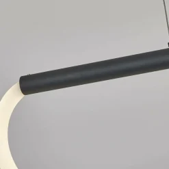 Sklep Kaja Designerska lampa wisząca nad stół LP-2345/1P S BK MELECA | Kaja Clearance
