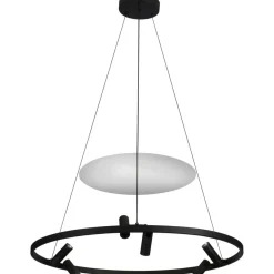 Sklep Kaja Designerska lampa wisząca obręcz LP-907/1P BK ALMERIA | Kaja Store