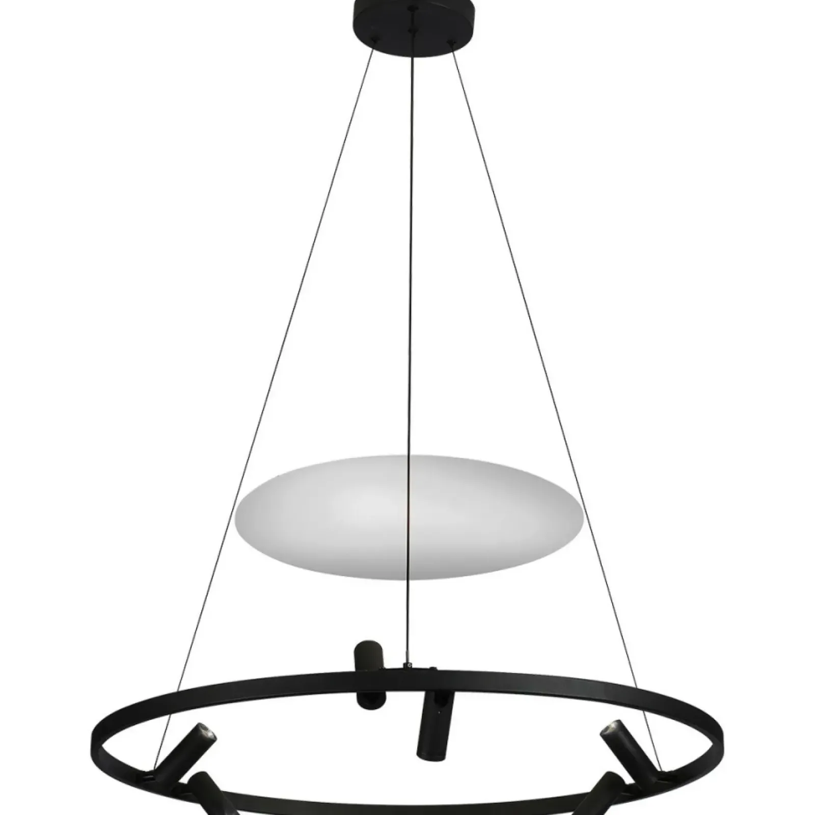 Sklep Kaja Designerska lampa wisząca obręcz LP-907/1P BK ALMERIA | Kaja Store