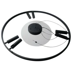 Sklep Kaja Designerska lampa wisząca obręcz LP-907/1P BK ALMERIA | Kaja Store