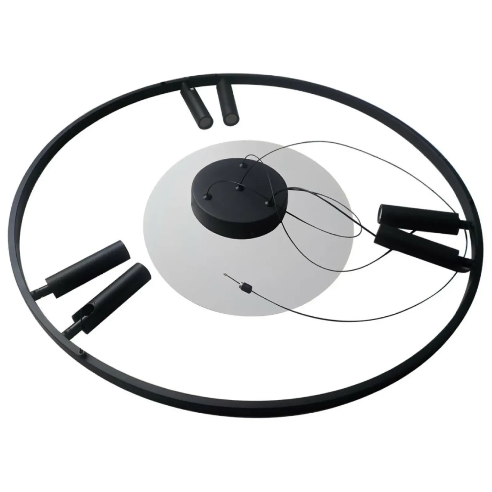 Sklep Kaja Designerska lampa wisząca obręcz LP-907/1P BK ALMERIA | Kaja Store