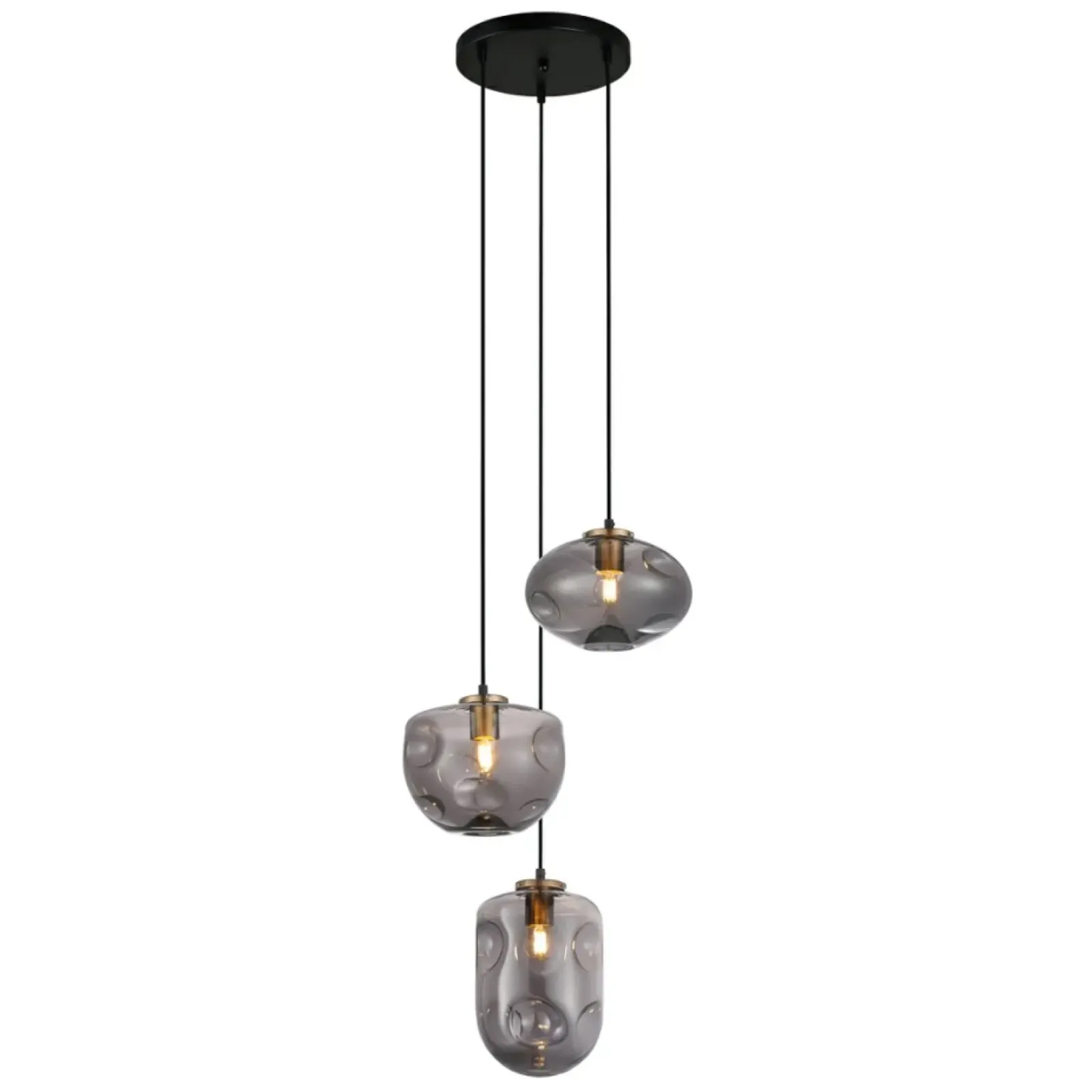 Sklep Kaja Designerska lampa wisząca PND-112038-3A-BRO+SG HATELLA | Kaja Best Sale