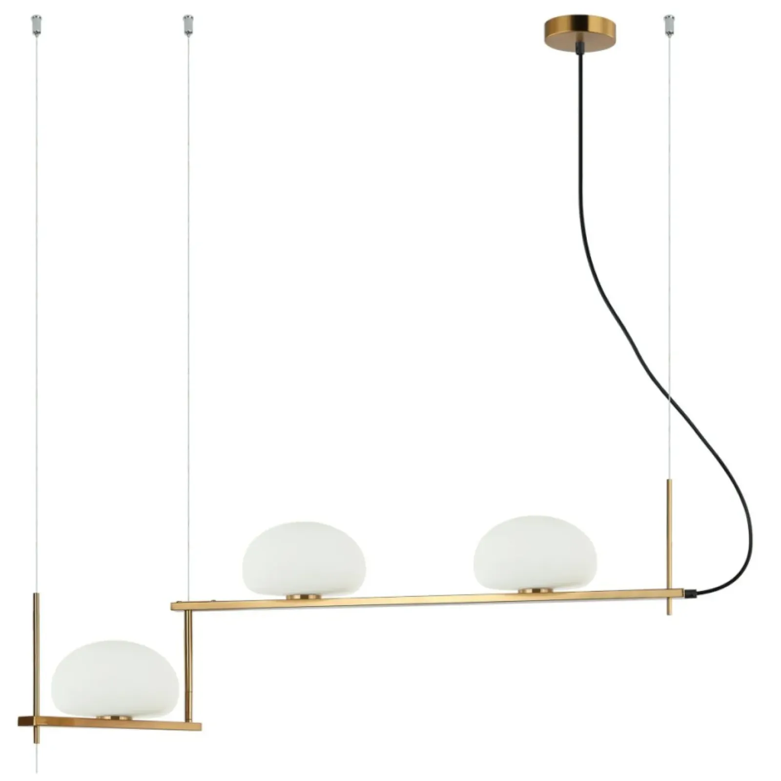 Sklep Kaja Designerska lampa wisząca nad stół PND-357783-BRO+W z serii KERNIO Best Sale
