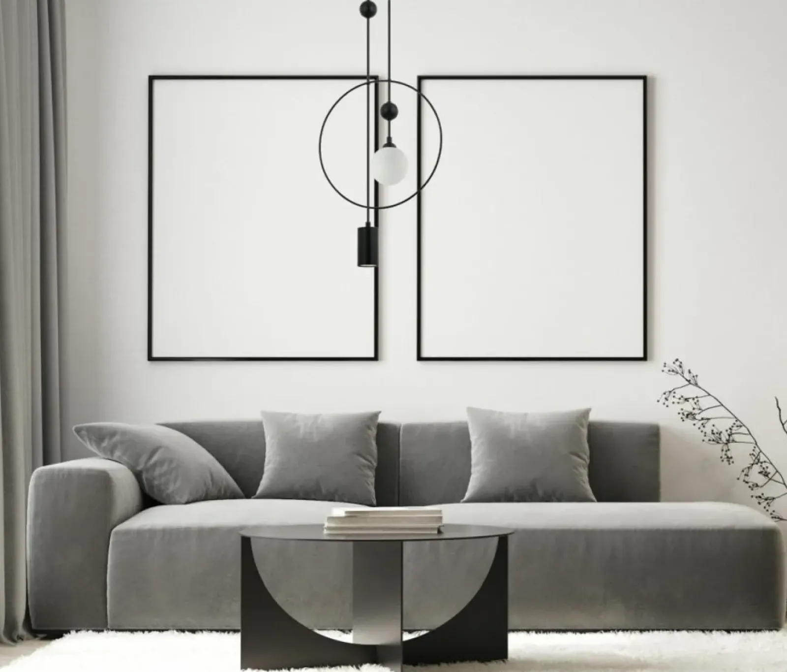 Sklep Kaja Designerska lampa wisząca do sypialni PND-428892-BK z serii TROSTI Clearance