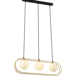 Sklep Kaja Designerska lampa wisząca PND-53423-3-GD GROSETTA | Kaja Oświetlenie Online