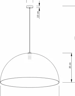 Sklep Kaja Designerska lampa wisząca do sypialni SIG 30139 z serii SFERA 50 B/ZŁ Shop