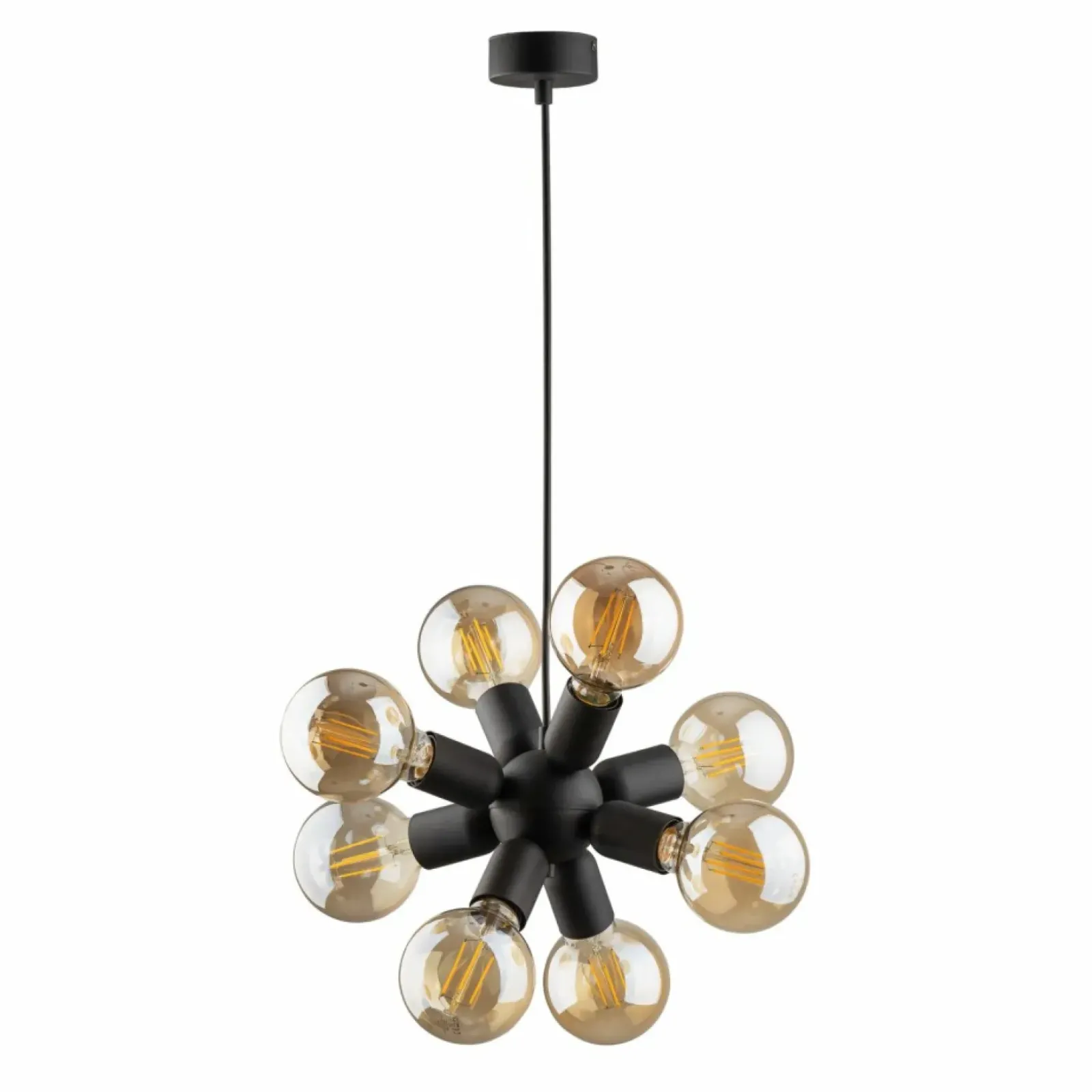 Sklep Kaja Designerska lampa wisząca na ozdobne żarówki TK 4835 z serii RUBIO czarny Fashion