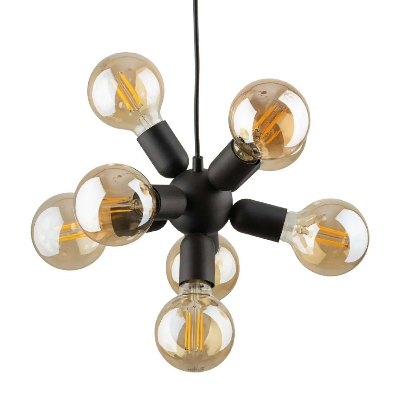 Sklep Kaja Designerska lampa wisząca na ozdobne żarówki TK 4835 z serii RUBIO czarny Fashion