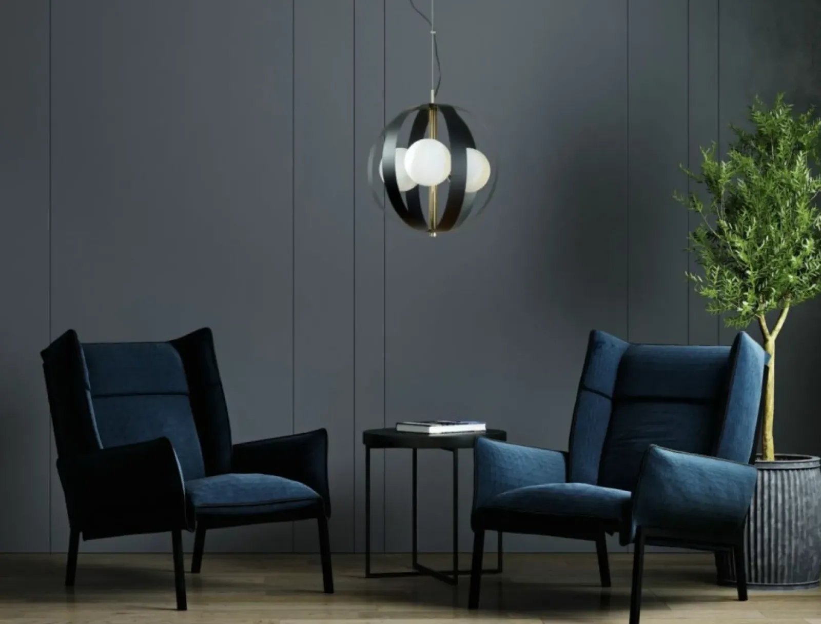Sklep Kaja Designerska lampa wisząca w kształcie kuli ZM 1137 z serii NELA | Kaja Sale