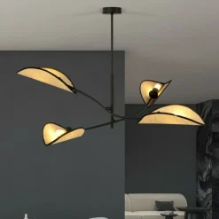 Sklep Kaja Designerska lampa z rattanowymi abażurami 1108/4 LOTUS | Kaja Clearance