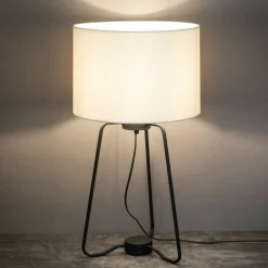 Sklep Kaja Designerska lampka stołowa mały trójnóg TK 5581 z serii TAMPA | Kaja* Lampki Stołowe Z Abażurem|Nowoczesne Lampki Stołowe