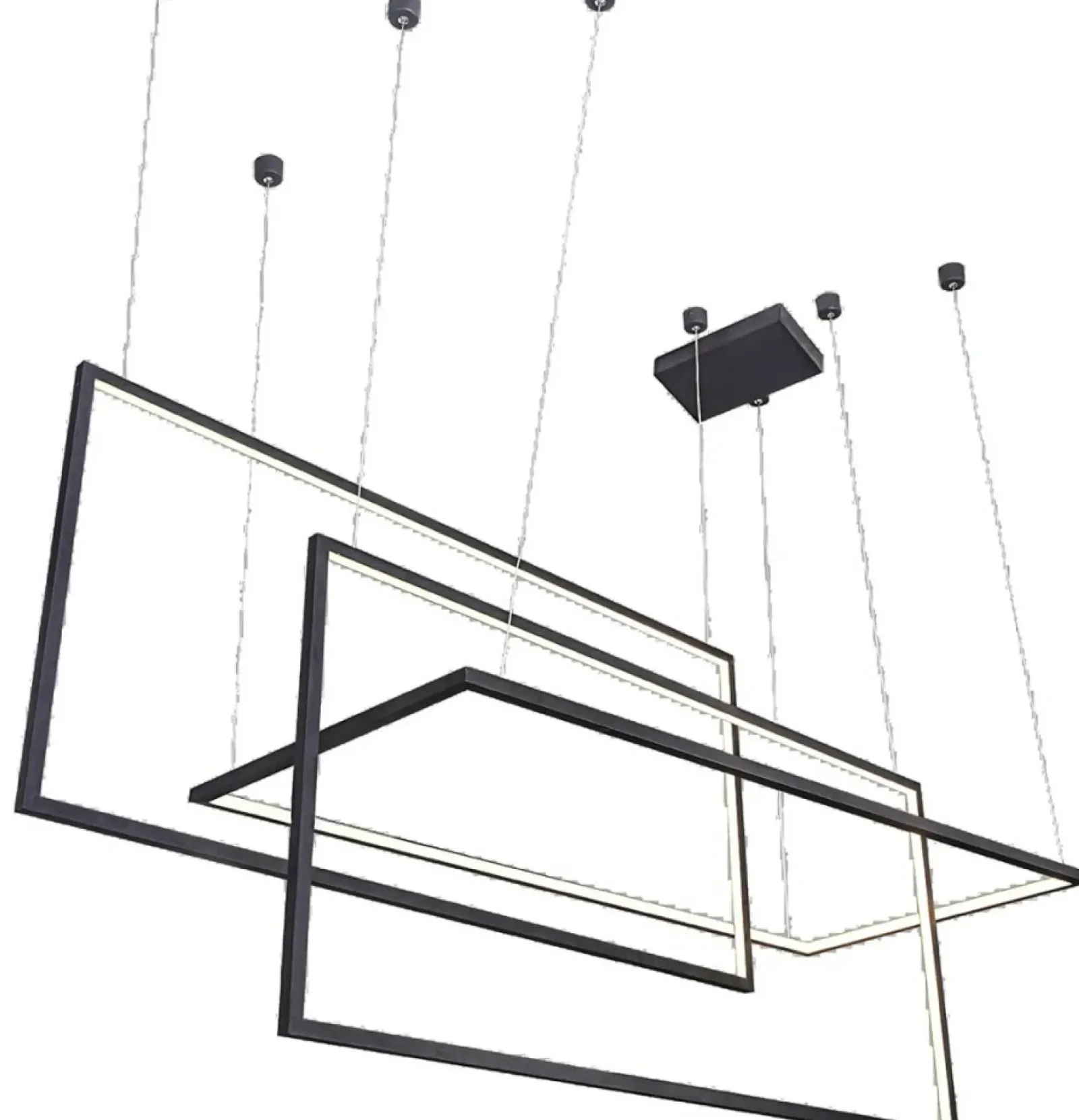 Sklep Kaja Designerska, ledowa, duża lampa wisząca AZ2914 METRIC BLACK | Kaja czarny Online