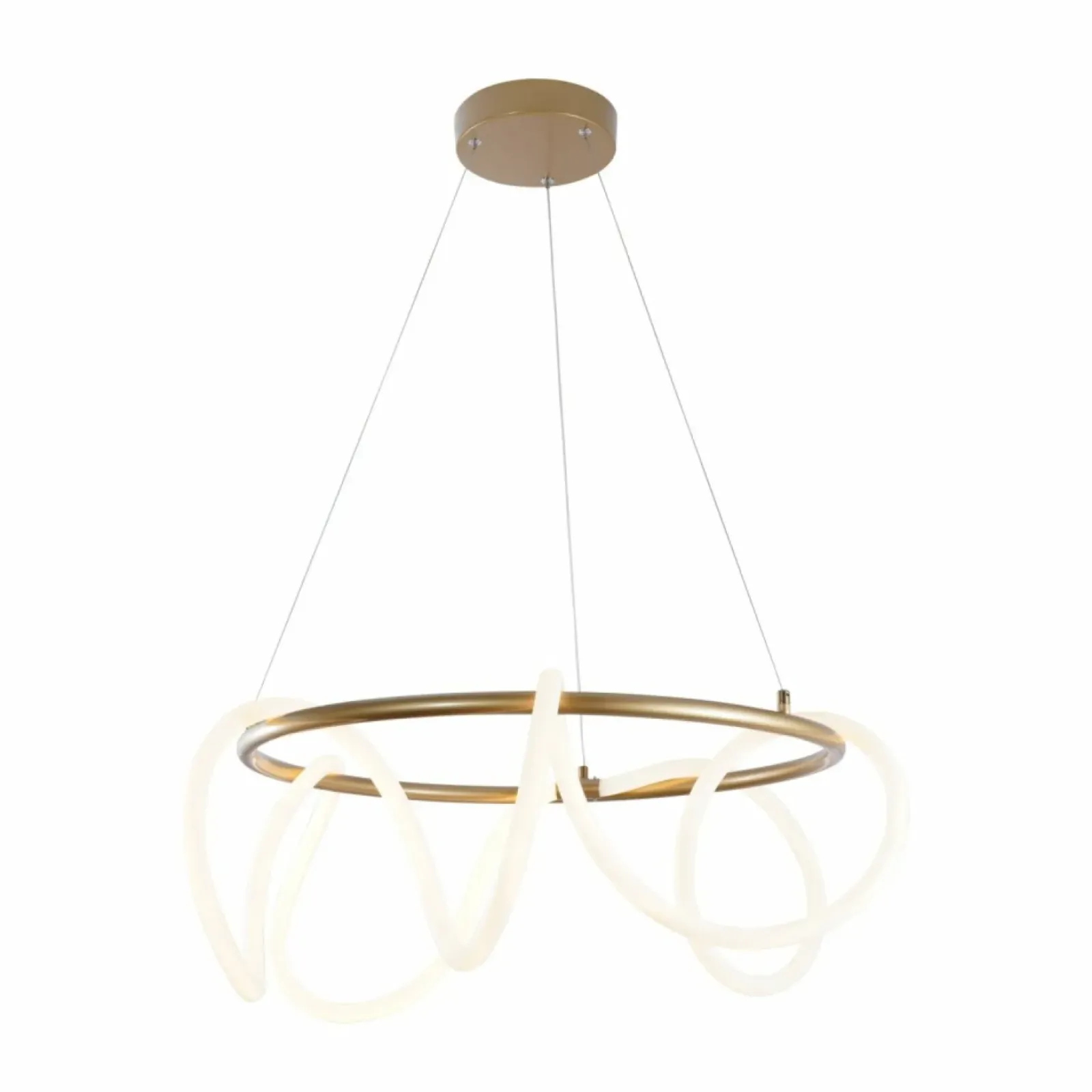 Sklep Kaja Designerska, ledowa lampa wisząca 20006PL-GD BALBO | Kaja Oświetlenie Outlet