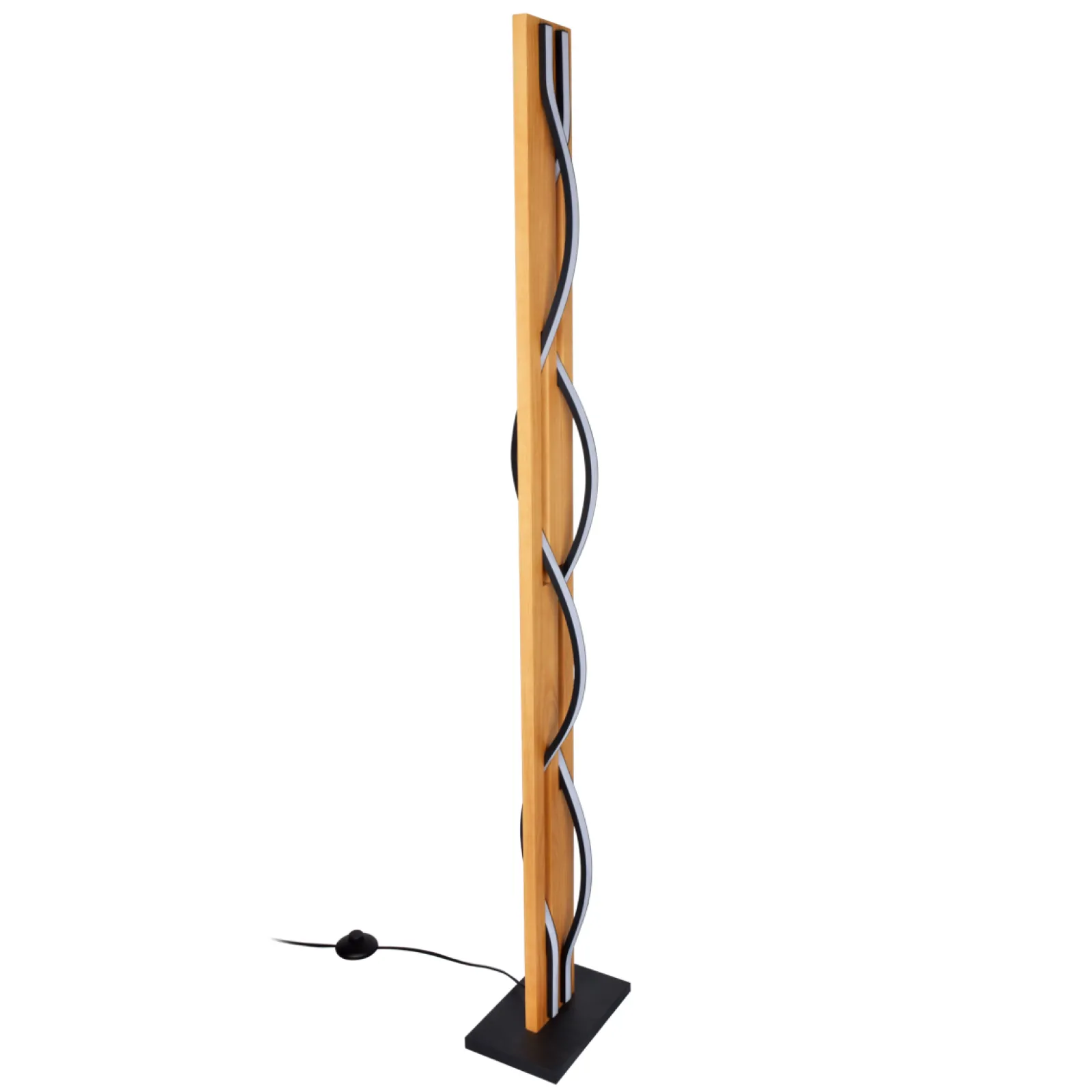 Sklep Kaja Designerska, ledowa lampa podłogowa FL-23848-30W-BK-GD CONATO | Kaja* Lampy Led