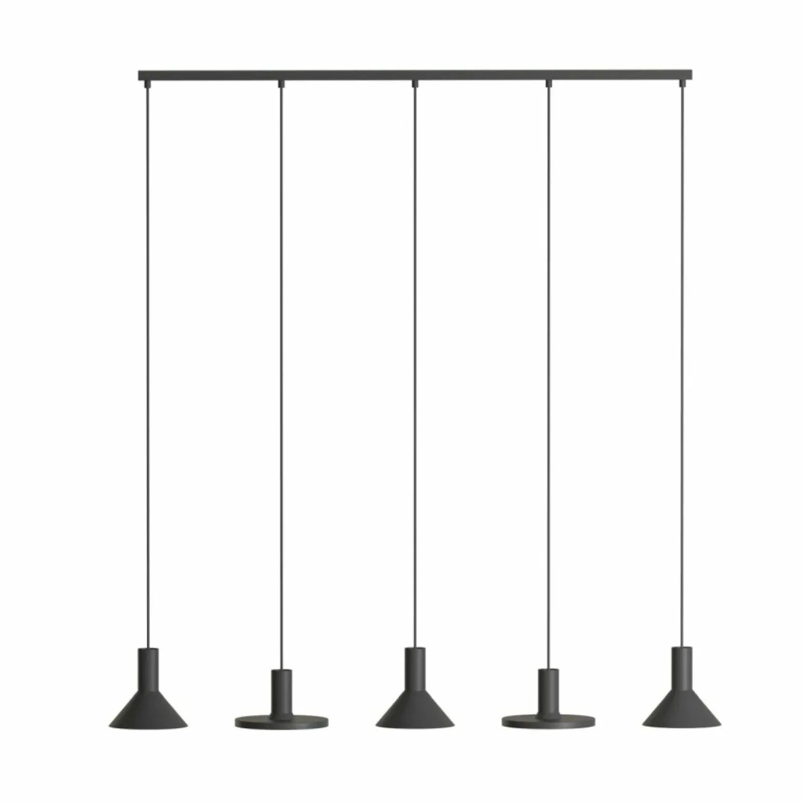 Sklep Kaja Designerska, liniowa lampa wisząca nad stół 10906 HERMANOS | Kaja czarny New