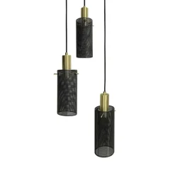 Sklep Kaja Designerska, metalowa lampa wisząca LP-945/3P BK TIRANA | Kaja Fashion