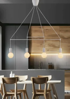 Sklep Kaja Designerska, minimalistyczna lampa wisząca 34-70906 ALTO | Kaja białymatowy New