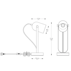 Sklep Kaja Designerska, minimalistyczna lampka stołowa A2057 z serii ARIES* Lampki Biurkowe|Nowoczesne Lampki Stołowe