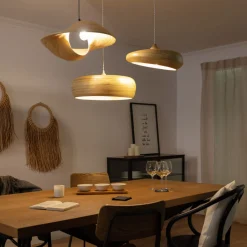 Sklep Kaja Designerska, nieregularna lampa wisząca ABR-NLW27-BH-E27 BOHO | Kaja* Żyrandole Z Abażurem