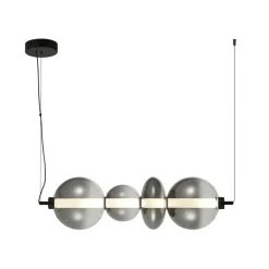 Sklep Kaja Designerska, pozioma lampa wisząca LED PND-24352-36W-BK-SG SONTE | Kaja New