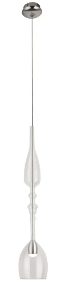 Sklep Kaja Designerska, srebrna lampa wisząca LED MX P0247 MURANO | Kaja Clearance