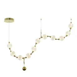 Sklep Kaja Designerska, złota lampa do salonu PND-93829-44W-3K-GD MORANO | Kaja Best