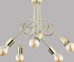 Sklep Kaja Designerska, złota lampa sufitowa bez kloszy AL 28315 | Kaja Flash Sale