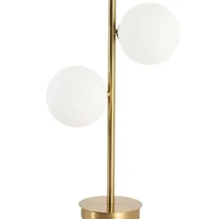 Sklep Kaja Designerska, złota lampka stołowa do salonu LP-002/2T z serii DORADO* Nowoczesne Lampki Stołowe