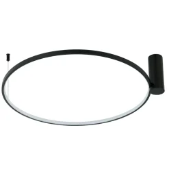 Sklep Kaja Designerski, ledowy plafon ⌀90cm LP-909/1C 4L BK RING | Kaja Clearance