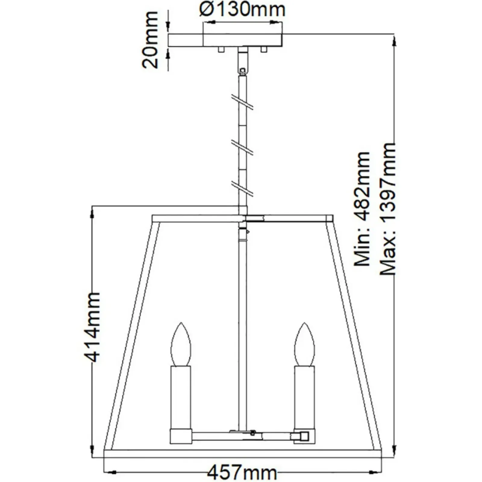 Sklep Kaja Doskonała lampa wisząca, 4 źródła światła HK-FULTON-4P z serii FULTON Clearance