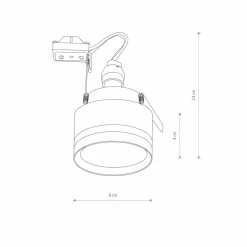 Sklep Kaja Downlight wpustowy, krótka tuba, gwint GU10 10493 MLJET | Kaja* Oprawy Podtynkowe