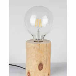 Sklep Kaja Drewniana, industrialna lampka stołowa 76910150 TRABO TABLE | Kaja* Nowoczesne Lampki Stołowe