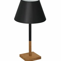 Sklep Kaja Drewniana lampa stołowa, abażur LX 3749 z serii TABLE LAMPS* Lampki Stołowe Z Abażurem|Tradycyjne Lampki Stołowe
