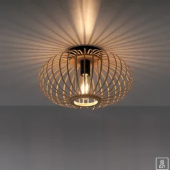 Sklep Kaja Drewniana lampa sufitowa w stylu EKO 11410-79 z serii RACOON | Kaja drewno Online