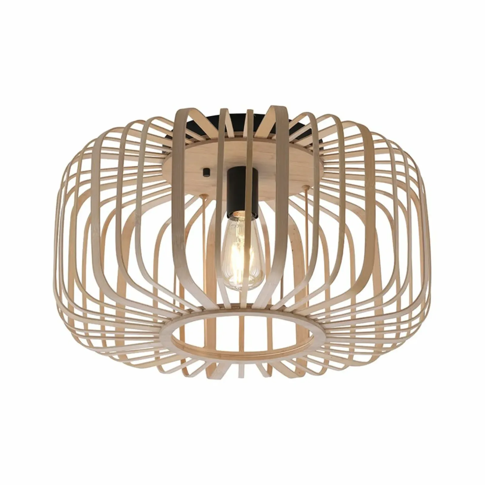 Sklep Kaja Drewniana lampa sufitowa na żarówkę E27 11413-79 z serii RACOON | Kaja drewno Sale