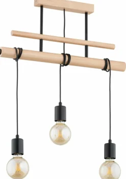 Sklep Kaja Drewniana lampa sufitowa, długie przewody AL 62313 GENTO | Kaja Sale