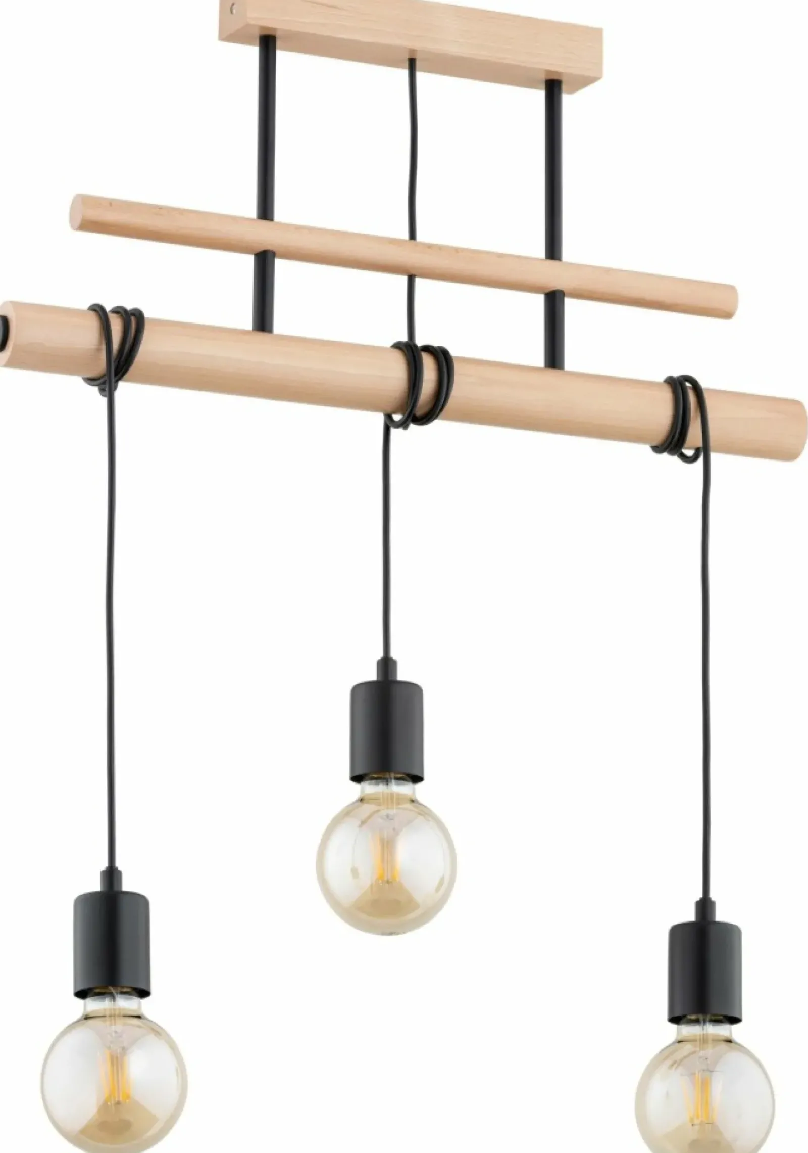 Sklep Kaja Drewniana lampa sufitowa, długie przewody AL 62313 GENTO | Kaja Sale