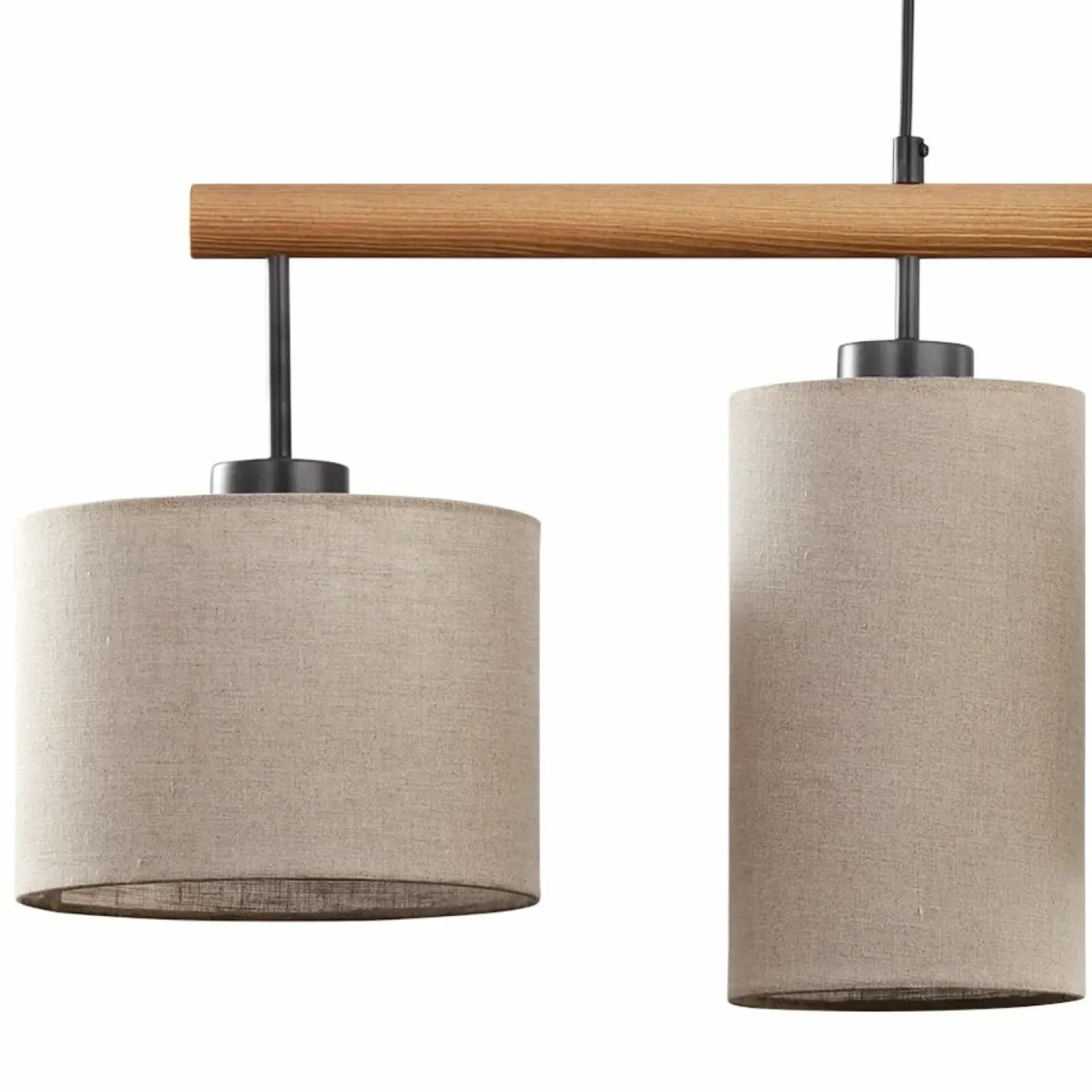 Sklep Kaja Drewniana lampa sufitowa z 4 abażurami TK 6108 DEVA | Kaja Oświetlenie beż Outlet