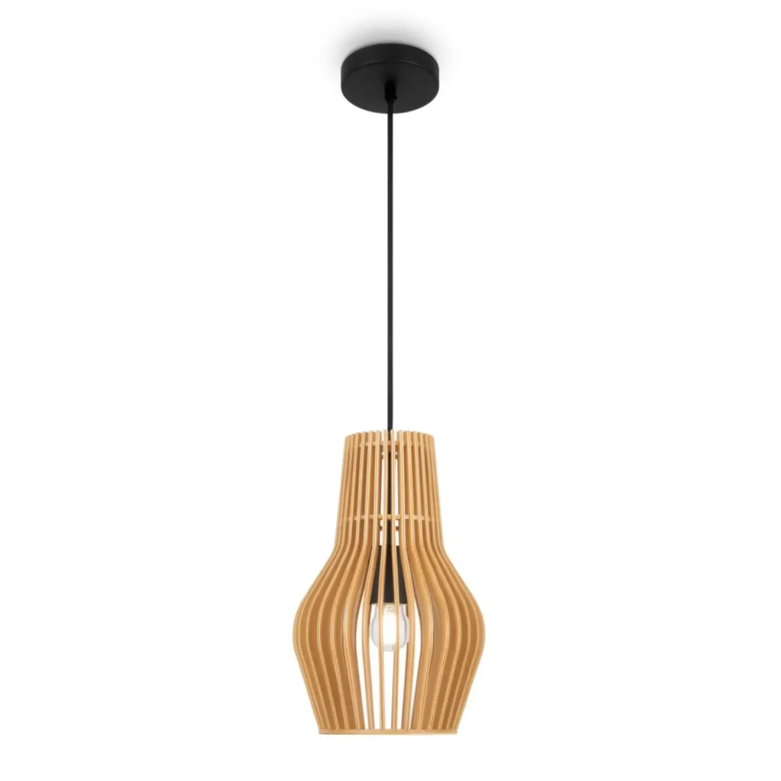 Sklep Kaja Drewniana lampa wisząca, nad stół MOD191PL-01W z serii ROOTS Best
