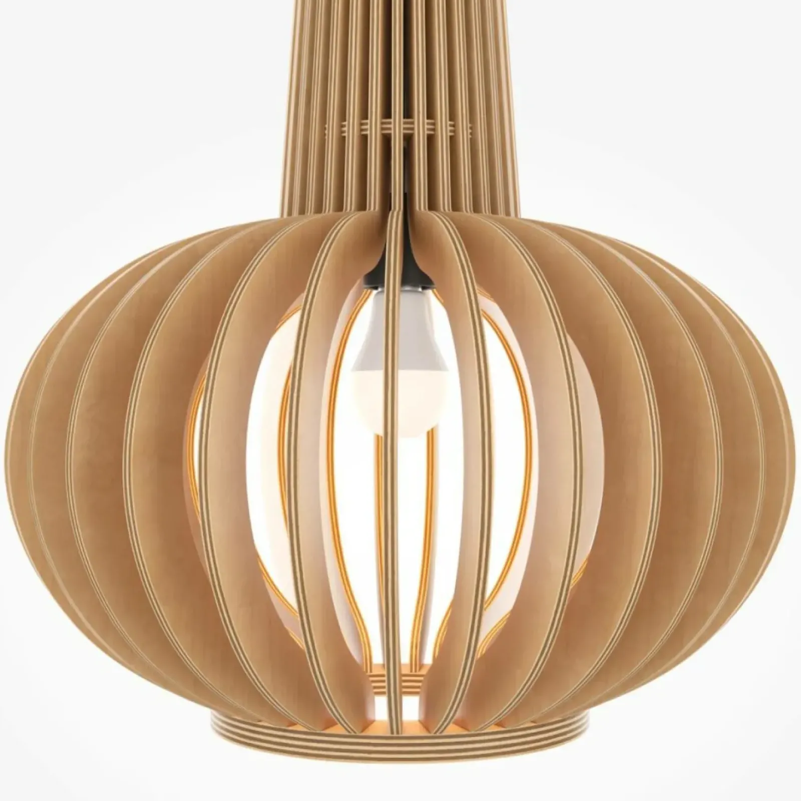 Sklep Kaja Drewniana lampa wisząca na jedną żarówkę MOD193PL-01W1 z serii ROOTS Best