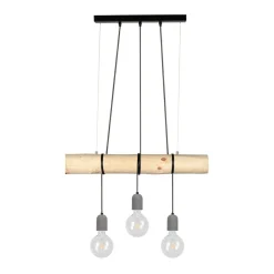 Sklep Kaja Drewniana lampa wisząca z betonem 68499304 TRABO CONCRETE | Kaja Outlet