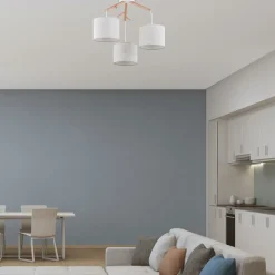 Sklep Kaja Drewniana lampa wisząca z 3 abażurami TK 6556 ALBERO | Kaja Hot