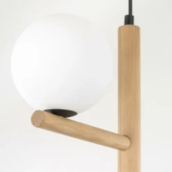 Sklep Kaja Drewniana lampa wisząca z okrągłymi kloszami TK 6799 serii ESTERA WOOD Store