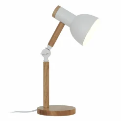 Sklep Kaja Drewniana lampka biurkowa w stylu boho T22004B-WHBALBO | Kaja* Lampki Biurkowe