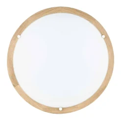 Sklep Kaja Drewniana, okrągła lampa sufitowa ⌀35cm 2xE27 4753474 FRIDA | Kaja* Plafony Klasyczne