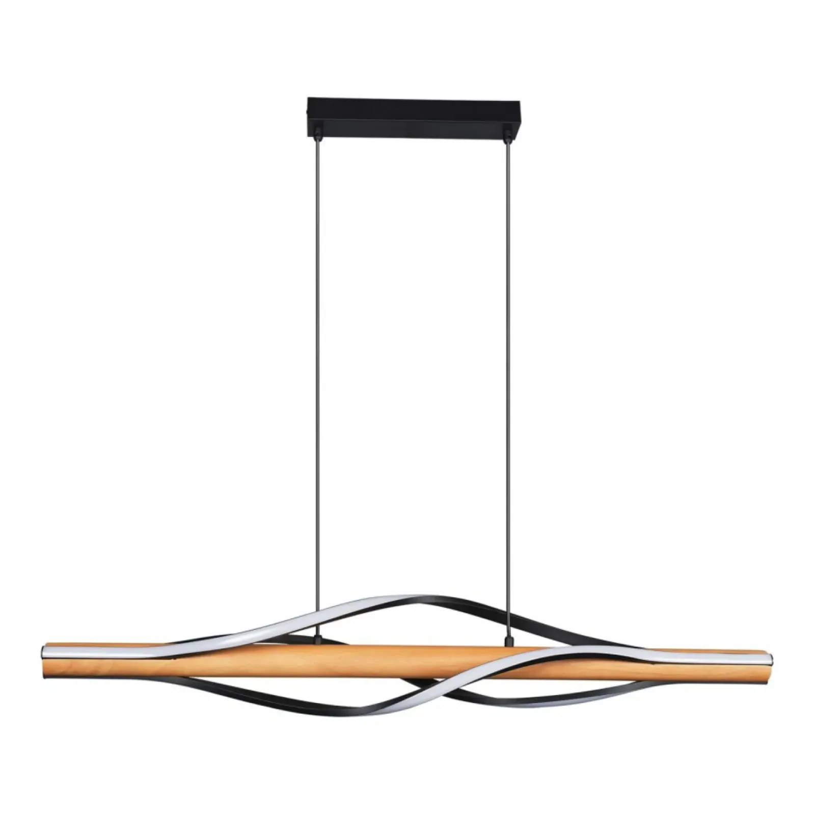 Sklep Kaja Drewniana, pozioma lampa wisząca LED P230857003 BAEZ | Kaja Store