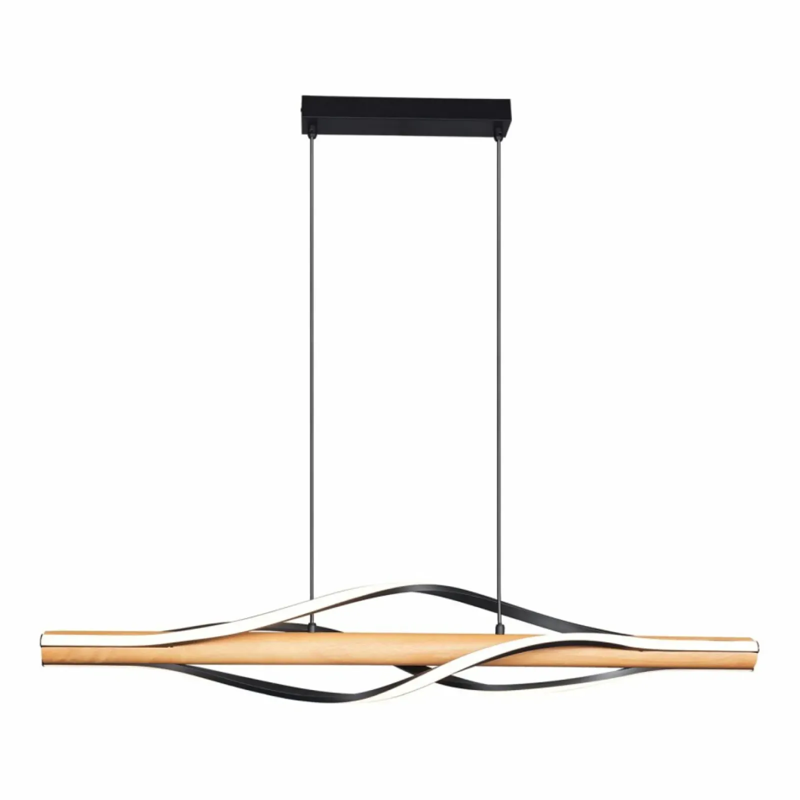 Sklep Kaja Drewniana, pozioma lampa wisząca LED P230857003 BAEZ | Kaja Store