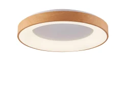 Sklep Kaja Drewniany, ledowy plafon ⌀38cm 3000K AZ4989 SANTANA | Kaja Oświetlenie* Plafony Nowoczesne|Lampy Led